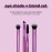 Real Techniques Eye Shade & Blend Makeup Brush Trio, For Eyeshadow & Liner, Makeup Tools for Shaping & Grooming Brows, Defined Makeup Look, Synthetic Bristles, Vegan & Cruelty-Free, 3 Count