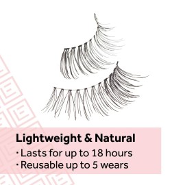 Eylure Naturals Accent No. 003 Reusable Eyelashes, Adhesive Included, 1 Pair Eylure Naturals Accent No. 003 Reusable Eyelashes, Adhesive Included, 1 Pair