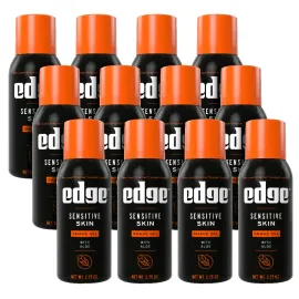 Edge Shaving Gel for Men, Sensitive Skin with Aloe, (12 Pack) - Shave Gel For Men That Moisturizes, Protects and Soothes To Help Reduce Skin Irritation