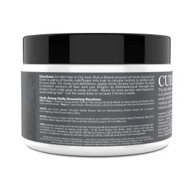 Uncle Jimmy Curl-Kicker Hair Cream for Men - Medium Hold Forming Cream - Flake Free Hair Styling Cream with Black Seed Oil and Honey 8 Fl Oz
