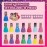 Disney Princess 15 Piece Water-Based Nail Polish with 3 Toe Spacers, Quick Dry, Peel Off, Gift Kit Set for Kids Girls, Ages 3 by Townley Girl