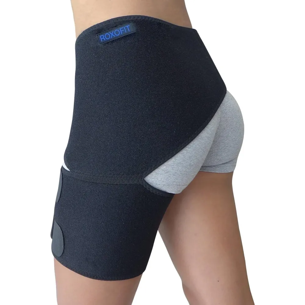 Hip Brace for Sciatica Pain Relief - Compression Support Wrap for Thigh Injury, Pulled Groin Muscles, Lower Back Pain, Hip Fler Strain, Hamstring Pull, Sacroiliac SI Joint, Sciatic Nerve, Labral Tea Hip Brace for Sciatica Pain Relief - Compression Support Wrap for Thigh Injury, Pulled Groin Muscles, Lower Back Pain, Hip Fler Strain, Hamstring Pull, Sacroiliac SI Joint, Sciatic Nerve, Labral Tea