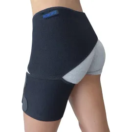 Hip Brace for Sciatica Pain Relief - Compression Support Wrap for Thigh Injury, Pulled Groin Muscles, Lower Back Pain, Hip Fler Strain, Hamstring Pull, Sacroiliac SI Joint, Sciatic Nerve, Labral Tea