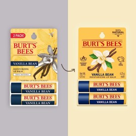 Burt\'s Bees Mothers Day Gifts, Lip Balm - Vanilla Bean, Lip Moisturizer With Responsibly Sourced Beeswax, Tint-Free, Natural Origin Conditioning Treatment, 2 Tubes, 0.15 oz. Burt\'s Bees Mothers Day Gifts, Lip Balm - Vanilla Bean, Lip Moisturizer With Responsibly Sourced Beeswax, Tint-Free, Natural Origin Conditioning Treatment, 2 Tubes, 0.15 oz.