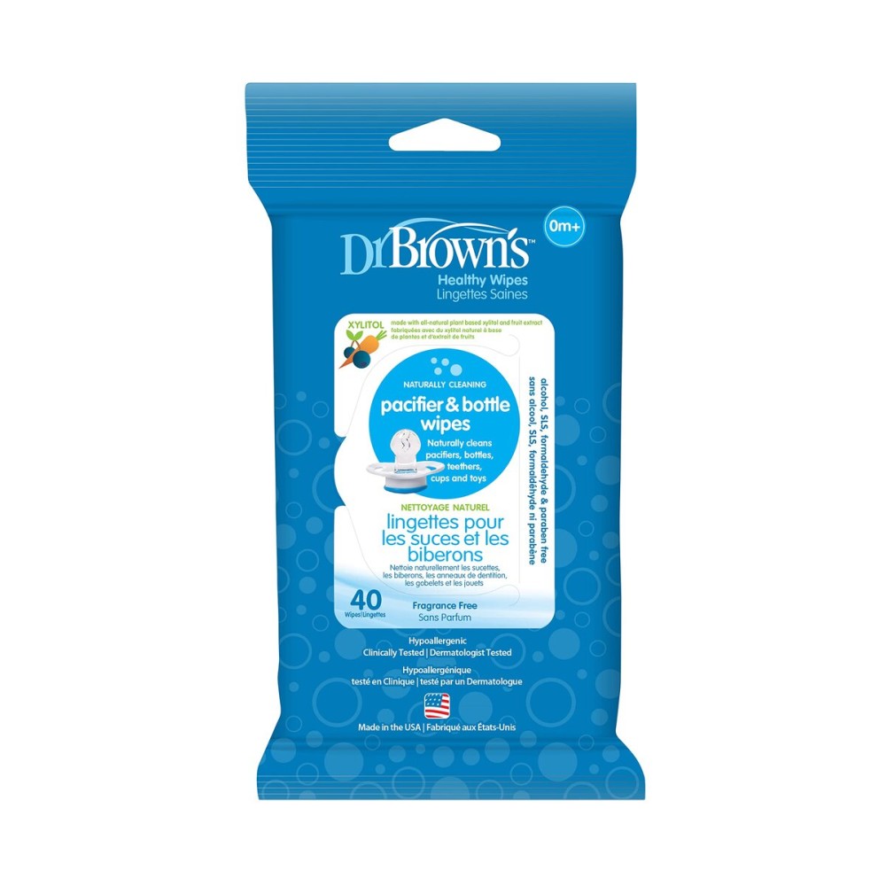 Dr. Brown\'s Pacifier and Bottle Wipes, 40 Count Dr. Brown\'s Pacifier and Bottle Wipes, 40 Count
