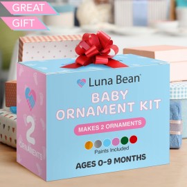 Casting Keepsakes Luna Bean Baby Hand & Footprint Kit - New Mom Gifts, Keepsake Ornament, Registry Gifts for Parents, Newborn Babies Shower Casting Clay Molding, Boy & Girl Plaster Print Making Set Casting Keepsakes Luna Bean Baby Hand & Footprint Kit - New Mom Gifts, Keepsake Ornament, Registry Gifts for Parents, Newborn Babies Shower Casting Clay Molding, Boy & Girl Plaster Print Making Set