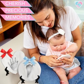 Casting Keepsakes Luna Bean Baby Hand & Footprint Kit - New Mom Gifts, Keepsake Ornament, Registry Gifts for Parents, Newborn Babies Shower Casting Clay Molding, Boy & Girl Plaster Print Making Set Casting Keepsakes Luna Bean Baby Hand & Footprint Kit - New Mom Gifts, Keepsake Ornament, Registry Gifts for Parents, Newborn Babies Shower Casting Clay Molding, Boy & Girl Plaster Print Making Set