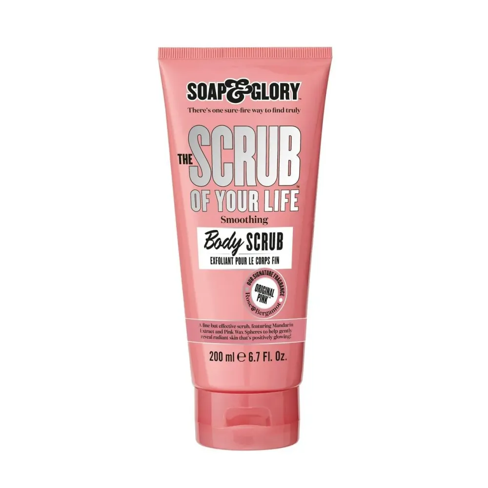 Soap & Glory Original Pink The Scrub Of Your Life Exfoliating Body Scrub - Smoothing & Buffing Vegan Scrub - Rose & Bergamot Body Polish with Shea Butter & Vitamin E (200ml) Soap & Glory Original Pink The Scrub Of Your Life Exfoliating Body Scrub - Smoothing & Buffing Vegan Scrub - Rose & Bergamot Body Polish with Shea Butter & Vitamin E (200ml)