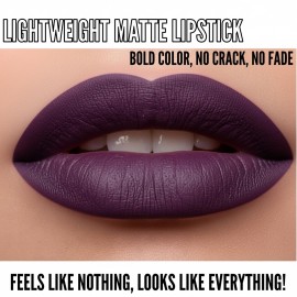 Mynena Deep Eggplant Long Lasting Lipstick for Women Waterproof & Transfer-Proof | Hydrating with Shea Butter | Bold Pigment Matte Color Lip Stain | Talc-Free & Vegan Product that Performs | Mia Mynena Deep Eggplant Long Lasting Lipstick for Women Waterproof & Transfer-Proof | Hydrating with Shea Butter | Bold Pigment Matte Color Lip Stain | Talc-Free & Vegan Product that Performs | Mia