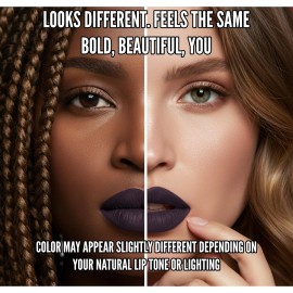Mynena Deep Eggplant Long Lasting Lipstick for Women Waterproof & Transfer-Proof | Hydrating with Shea Butter | Bold Pigment Matte Color Lip Stain | Talc-Free & Vegan Product that Performs | Mia Mynena Deep Eggplant Long Lasting Lipstick for Women Waterproof & Transfer-Proof | Hydrating with Shea Butter | Bold Pigment Matte Color Lip Stain | Talc-Free & Vegan Product that Performs | Mia
