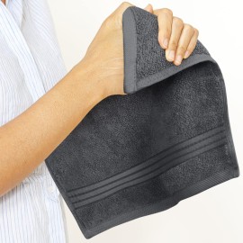Utopia Towels 12 Pack Premium Wash Cloths Set, 12 by 12 Inches, 100% Cotton Ring Spun, Highly Absorbent and Soft Feel Washcloths for Bathroom, Spa, Gym, and Face, Grey Utopia Towels 12 Pack Premium Wash Cloths Set, 12 by 12 Inches, 100% Cotton Ring Spun, Highly Absorbent and Soft Feel Washcloths for Bathroom, Spa, Gym, and Face, Grey