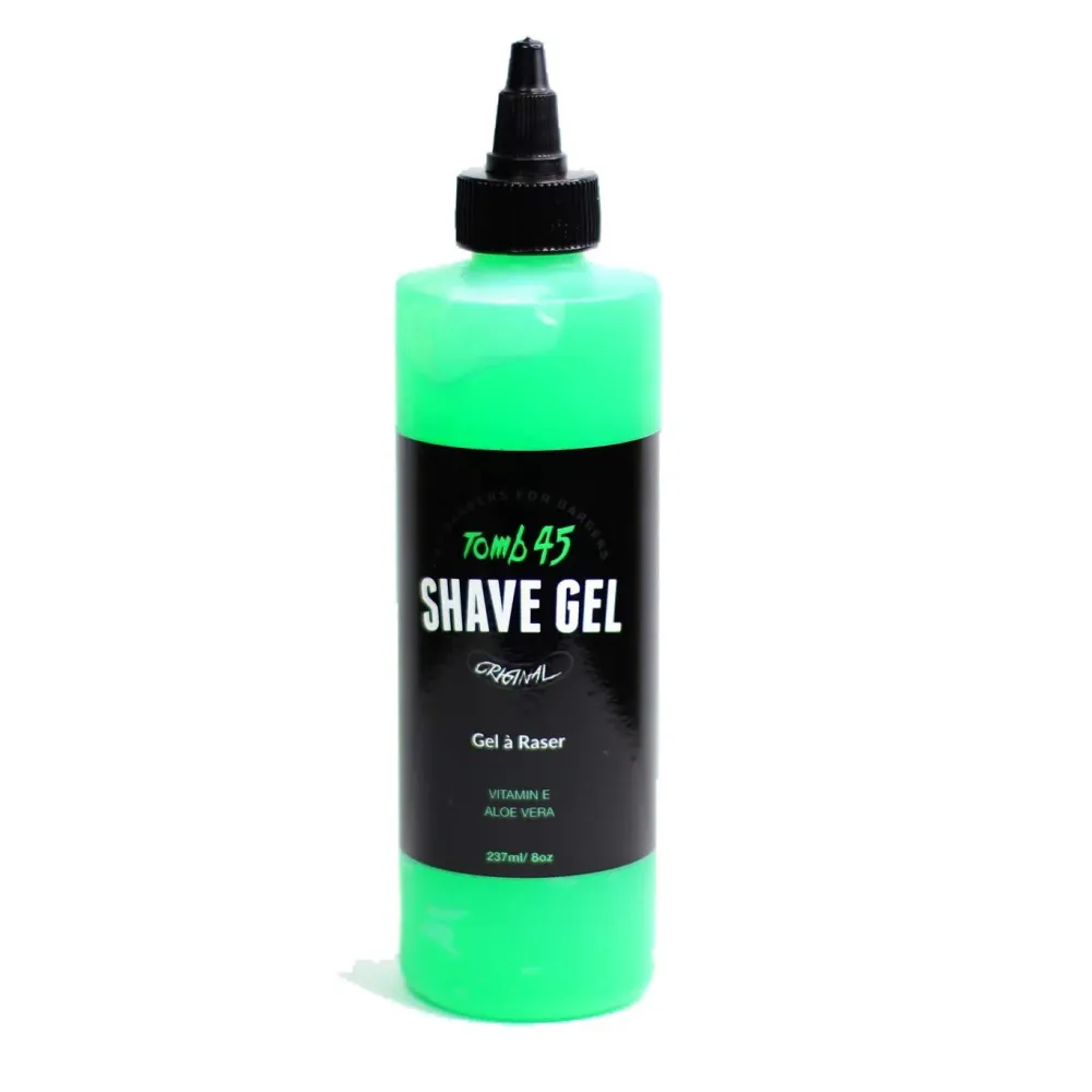 Tomb 45 Shave Gel for Men, Non-Foaming Fresh Scent Clear Shaving Gel with Skin Replenishing Vitamin E and Soothing Aloe Vera, Sensitive Skin Moisturizer 8oz Tomb 45 Shave Gel for Men, Non-Foaming Fresh Scent Clear Shaving Gel with Skin Replenishing Vitamin E and Soothing Aloe Vera, Sensitive Skin Moisturizer 8oz
