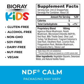 BIORAY Kids NDF Calm, Vanilla - 2 fl oz - Nourish The Liver & Remove Toxins - Non-GMO, Vegan, Gluten Free - 1-2 Month Supply BIORAY Kids NDF Calm, Vanilla - 2 fl oz - Nourish The Liver & Remove Toxins - Non-GMO, Vegan, Gluten Free - 1-2 Month Supply