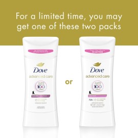 Dove Advanced Care Antiperspirant Deodorant Stick for Soft, Resilient Skin, Clear Finish with No White Marks and 72-Hour Sweat & Odor Protection, 2.6 oz Dove Advanced Care Antiperspirant Deodorant Stick for Soft, Resilient Skin, Clear Finish with No White Marks and 72-Hour Sweat & Odor Protection, 2.6 oz