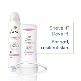 Dove Advanced Care Antiperspirant Deodorant Stick for Soft, Resilient Skin, Clear Finish with No White Marks and 72-Hour Sweat & Odor Protection, 2.6 oz Dove Advanced Care Antiperspirant Deodorant Stick for Soft, Resilient Skin, Clear Finish with No White Marks and 72-Hour Sweat & Odor Protection, 2.6 oz