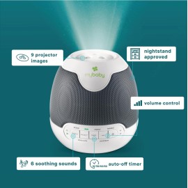 MyBaby Lullaby Sound Machine & Projector - Baby Sleep Machine Plays 6 Sounds & Lullabies, Projects Soothing Images - Auto-Off Timer, Adjustable Volume, Great for Baby Registry and Baby Shower Gifts MyBaby Lullaby Sound Machine & Projector - Baby Sleep Machine Plays 6 Sounds & Lullabies, Projects Soothing Images - Auto-Off Timer, Adjustable Volume, Great for Baby Registry and Baby Shower Gifts