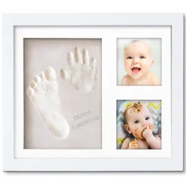 Little Hippo Baby Footprint Kit & Keepsake | Baby Handprint Kit | Baby Hand and Footprint Kit (Alpine White, Standard) Little Hippo Baby Footprint Kit & Keepsake | Baby Handprint Kit | Baby Hand and Footprint Kit (Alpine White, Standard)