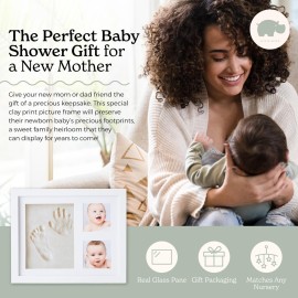 Little Hippo Baby Footprint Kit & Keepsake | Baby Handprint Kit | Baby Hand and Footprint Kit (Alpine White, Standard) Little Hippo Baby Footprint Kit & Keepsake | Baby Handprint Kit | Baby Hand and Footprint Kit (Alpine White, Standard)