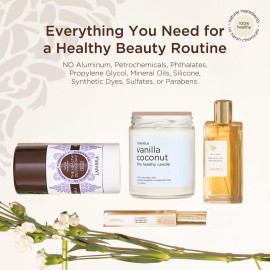 Lavanila Vanilla Lavender Deodorant for Women 2-Pack (2 Oz Each) - Natural Aluminum Free Solid Stick Deodorant, Made In USA, Vegan