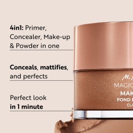 M. Asam Magic Finish Make-Up Mousse (1.01 Fl Oz) - 4in1 Primer, Foundation, Concealer & Powder With Buildable Coverage, Hides Redness And Dark Spots, Vegan, For Light To Medium Skin Tones