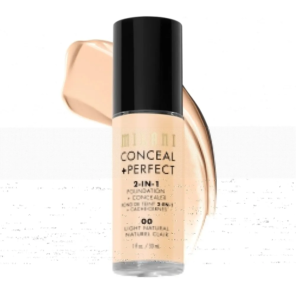 Milani Conceal + Perfect Liquid Foundation - Light Natural, 1 Fl. Oz. Milani Conceal + Perfect Liquid Foundation - Light Natural, 1 Fl. Oz.