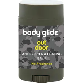 Body Glide Outdoor Anti Chafe Balm 1.5oz: Fragrance free anti chafing stick trusted in basic training, endurance sports & everyday life. Use on neck, shoulders, chest, butt, groin, thighs & feet