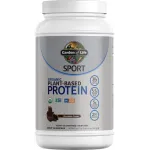 Organic Vegan Chocolate Protein Powder with Probiotics, BCAAs, 30g Plant Protein, NSF Certified, Gluten Free & Sport, Non GMO, Garden of Life Sport Protein Powder - 19 Servings