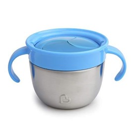 Munchkin Snack+ Stainless Steel Snack Catcher Cup with Lid, 9 Ounce, Blue, 1 Pack Munchkin Snack+ Stainless Steel Snack Catcher Cup with Lid, 9 Ounce, Blue, 1 Pack