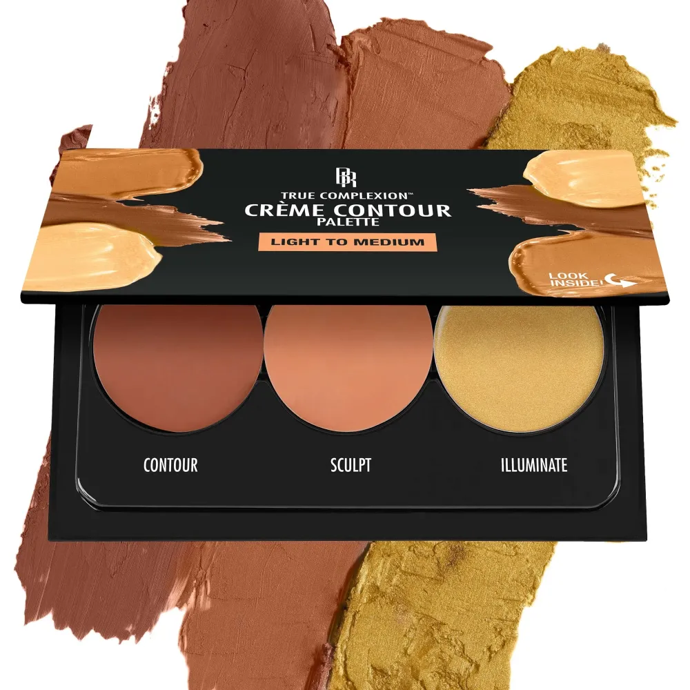 Black Radiance True Complexion Creme Contour Palette, Light to Medium, 7.5 Gram Black Radiance True Complexion Creme Contour Palette, Light to Medium, 7.5 Gram
