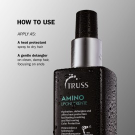TRUSS Amino Heat Protection Spray for Hair - Anti Frizz Leave In Hair Spray - Infused with Essential Oils to Hydrate & Replenish Amino Acids - Color Safe Heat Protectant & Detangler (7.61 oz) TRUSS Amino Heat Protection Spray for Hair - Anti Frizz Leave In Hair Spray - Infused with Essential Oils to Hydrate & Replenish Amino Acids - Color Safe Heat Protectant & Detangler (7.61 oz)