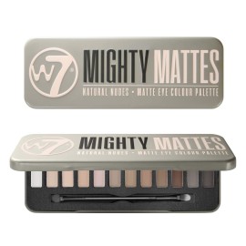 W7 Mighty Mattes Eyeshadow - 12 Matte Nude Colours - Flawless & Natural Long-Lasting Makeup Palette W7 Mighty Mattes Eyeshadow - 12 Matte Nude Colours - Flawless & Natural Long-Lasting Makeup Palette