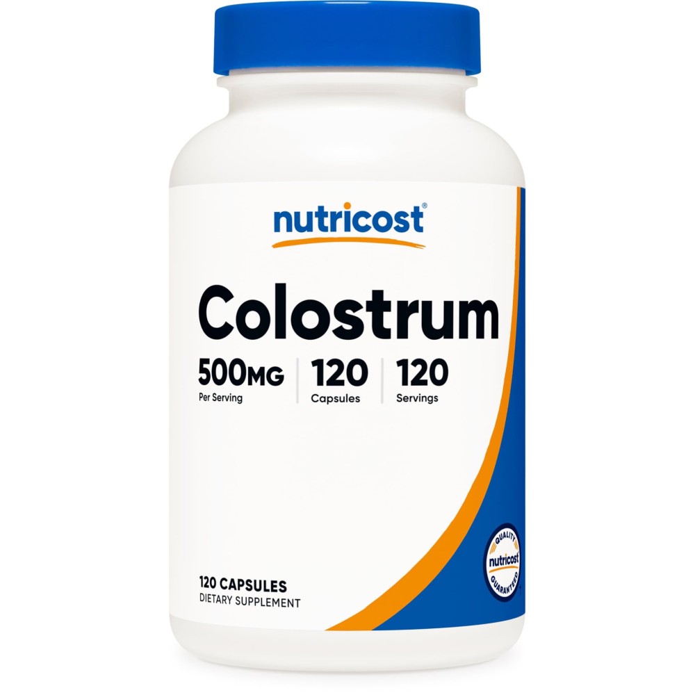 Nutricost Colostrum 500mg, 120 Capsules - Gluten Free & Non-GMO Nutricost Colostrum 500mg, 120 Capsules - Gluten Free & Non-GMO