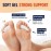 Dr. Frederick\'s Original Hammer Toe Gels - 2 Pairs - Hammertoe Support Crest for Women & Men - Cushion & Temporary Splint for Toe Alignment, Crooked Toes, and Pain Relief - White - 1 Loop Design