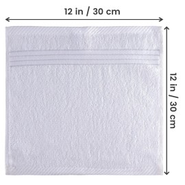 Utopia Towels 12 Pack Premium Wash Cloths Set, 12 by 12 Inches, 100% Cotton Ring Spun, Highly Absorbent and Soft Feel Washcloths for Bathroom, Spa, Gym, and Face, White Utopia Towels 12 Pack Premium Wash Cloths Set, 12 by 12 Inches, 100% Cotton Ring Spun, Highly Absorbent and Soft Feel Washcloths for Bathroom, Spa, Gym, and Face, White