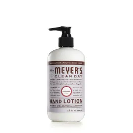 MRS. MEYER\'S CLEAN DAY Hand Lotion for Dry Hands, Non-Greasy Moisturizer Made with Essential Oils, Lavender, 12 oz MRS. MEYER\'S CLEAN DAY Hand Lotion for Dry Hands, Non-Greasy Moisturizer Made with Essential Oils, Lavender, 12 oz