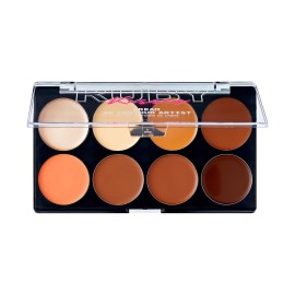 Ruby Kisses Flawless Finish with 3D Contour Cream Makeup Palette - Lightweight, Multi-Palette, Contouring Foundation, Creamy, Sculpt &Highlighting, Define Cheekbones (Dark Medium) Ruby Kisses Flawless Finish with 3D Contour Cream Makeup Palette - Lightweight, Multi-Palette, Contouring Foundation, Creamy, Sculpt &Highlighting, Define Cheekbones (Dark Medium)