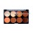Ruby Kisses Flawless Finish with 3D Contour Cream Makeup Palette - Lightweight, Multi-Palette, Contouring Foundation, Creamy, Sculpt &Highlighting, Define Cheekbones (Dark Medium)