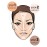 Ruby Kisses Flawless Finish with 3D Contour Cream Makeup Palette - Lightweight, Multi-Palette, Contouring Foundation, Creamy, Sculpt &Highlighting, Define Cheekbones (Dark Medium)