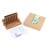 Wooden 4 in-Row (Travel Set) | Wood Connect Line Traditional Family Board | Strategy | Classic Table Premium Handmade Unique Gift & Table Accent (Red & Blue)