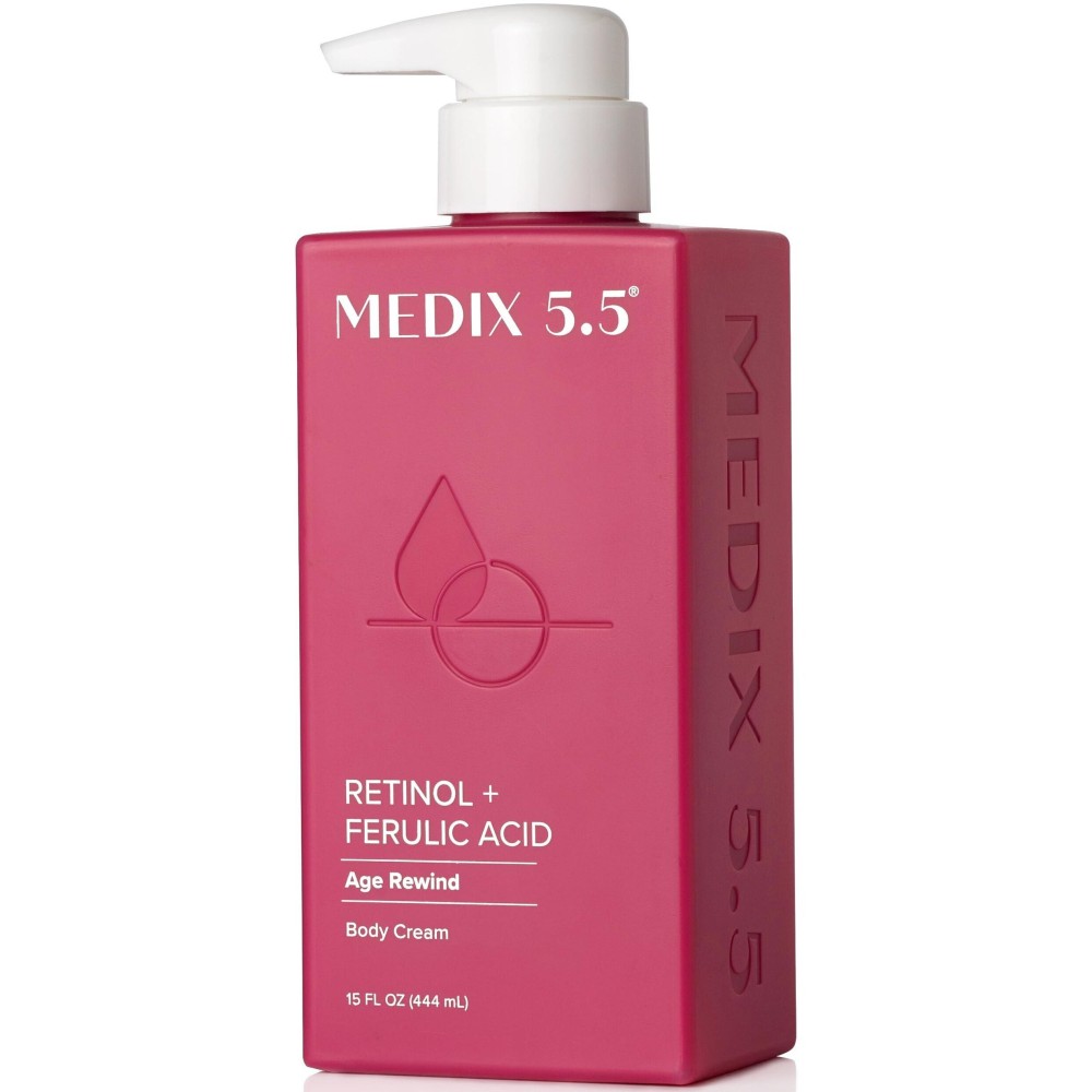 Medix 5.5 Retinol Body Lotion Skincare Moisturizer | Anti Aging Retinol Body Cream | Skin Care Tightening Lotion For Women & Men Helps Diminish Look Of Crepey Skin, Wrinkles, & Fine Lines, 15 Fl Oz Medix 5.5 Retinol Body Lotion Skincare Moisturizer | Anti Aging Retinol Body Cream | Skin Care Tightening Lotion For Women & Men Helps Diminish Look Of Crepey Skin, Wrinkles, & Fine Lines, 15 Fl Oz