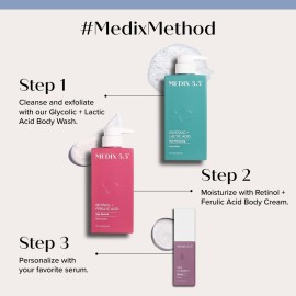 Medix 5.5 Retinol Body Lotion Skincare Moisturizer | Anti Aging Retinol Body Cream | Skin Care Tightening Lotion For Women & Men Helps Diminish Look Of Crepey Skin, Wrinkles, & Fine Lines, 15 Fl Oz Medix 5.5 Retinol Body Lotion Skincare Moisturizer | Anti Aging Retinol Body Cream | Skin Care Tightening Lotion For Women & Men Helps Diminish Look Of Crepey Skin, Wrinkles, & Fine Lines, 15 Fl Oz