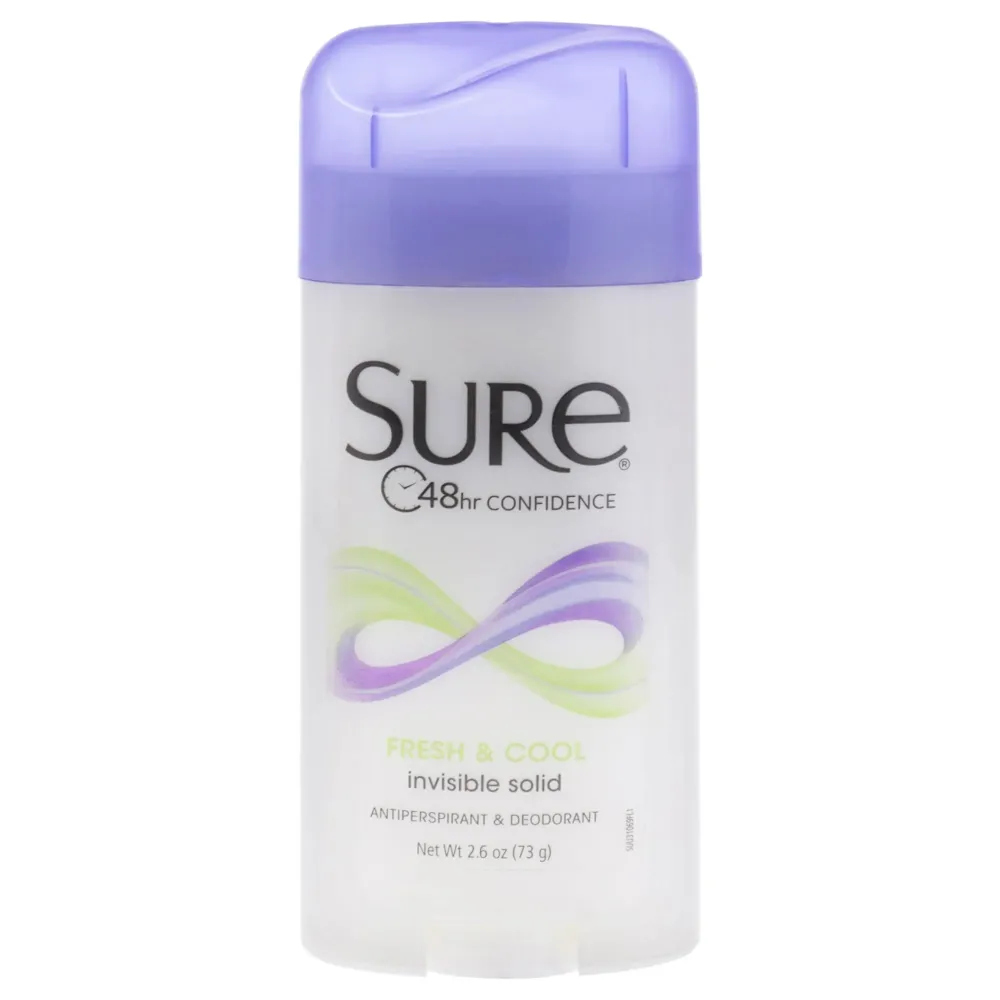Sure Anti-Perspirant & Deodorant Invisible Solid Fresh & Cool 2.60 oz (Pack of 6) Sure Anti-Perspirant & Deodorant Invisible Solid Fresh & Cool 2.60 oz (Pack of 6)