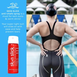 Skin Slick Anti-Chafe and Blister Continuous Spray Skin Lubricant Body Friction Protection for Men and Women Skin Slick Anti-Chafe and Blister Continuous Spray Skin Lubricant Body Friction Protection for Men and Women