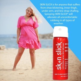 Skin Slick Anti-Chafe and Blister Continuous Spray Skin Lubricant Body Friction Protection for Men and Women Skin Slick Anti-Chafe and Blister Continuous Spray Skin Lubricant Body Friction Protection for Men and Women
