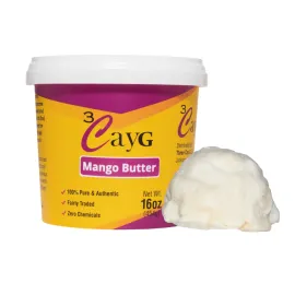 3CayG Mango Butter All Natural 1LB Body Butter Lotion- Great for Soap Making-Naturally Refined 3CayG Mango Butter All Natural 1LB Body Butter Lotion- Great for Soap Making-Naturally Refined