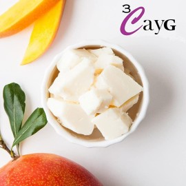 3CayG Mango Butter All Natural 1LB Body Butter Lotion- Great for Soap Making-Naturally Refined 3CayG Mango Butter All Natural 1LB Body Butter Lotion- Great for Soap Making-Naturally Refined