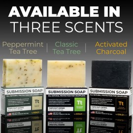 Premium Tea Tree Oil Soap - USA Made Bar Soap for BJJ, Jiu Jitsu, Wrestling, and Grappling (5-Pack of 4 Ounce Soap Bars, Classic Tea Tree)