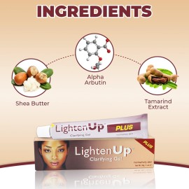 OMIC Lighten-Up Plus Clarifying Gel - 1 fl oz / 30 ml - Brightening Cream for Knuckles, Elbows, Hands, Armpits, with Alpha Arbutin, Fruity Tamarind Extract OMIC Lighten-Up Plus Clarifying Gel - 1 fl oz / 30 ml - Brightening Cream for Knuckles, Elbows, Hands, Armpits, with Alpha Arbutin, Fruity Tamarind Extract