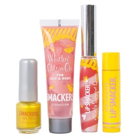 Lip Smacker Pink Lemonade Glam Bag Makeup Set for Girls | Lip Balm, Lip Gloss, Nail Polish, & Lotion | Christmas Make Up Collection | Holiday Present | Gift for Girls | Set of 4 Lip Smacker Pink Lemonade Glam Bag Makeup Set for Girls | Lip Balm, Lip Gloss, Nail Polish, & Lotion | Christmas Make Up Collection | Holiday Present | Gift for Girls | Set of 4