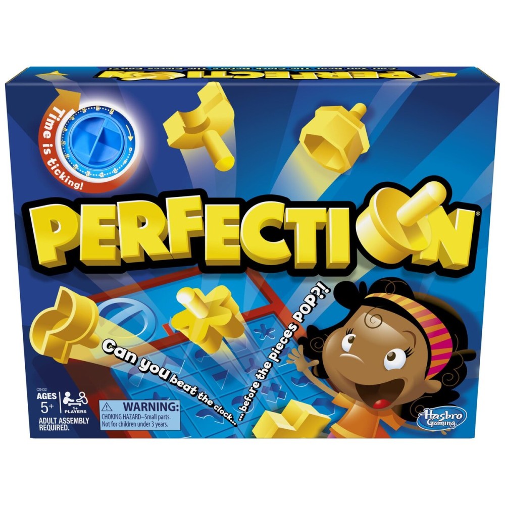 Hasbro Gaming Perfection Game for Preschoolers and Kids Ages 5 and Up, Popping Shapes and Pieces, Preschool Board Games for 1 or More Players Hasbro Gaming Perfection Game for Preschoolers and Kids Ages 5 and Up, Popping Shapes and Pieces, Preschool Board Games for 1 or More Players